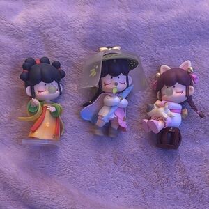 Set of Three Cute Nanci Figurines Blind Box Bundle